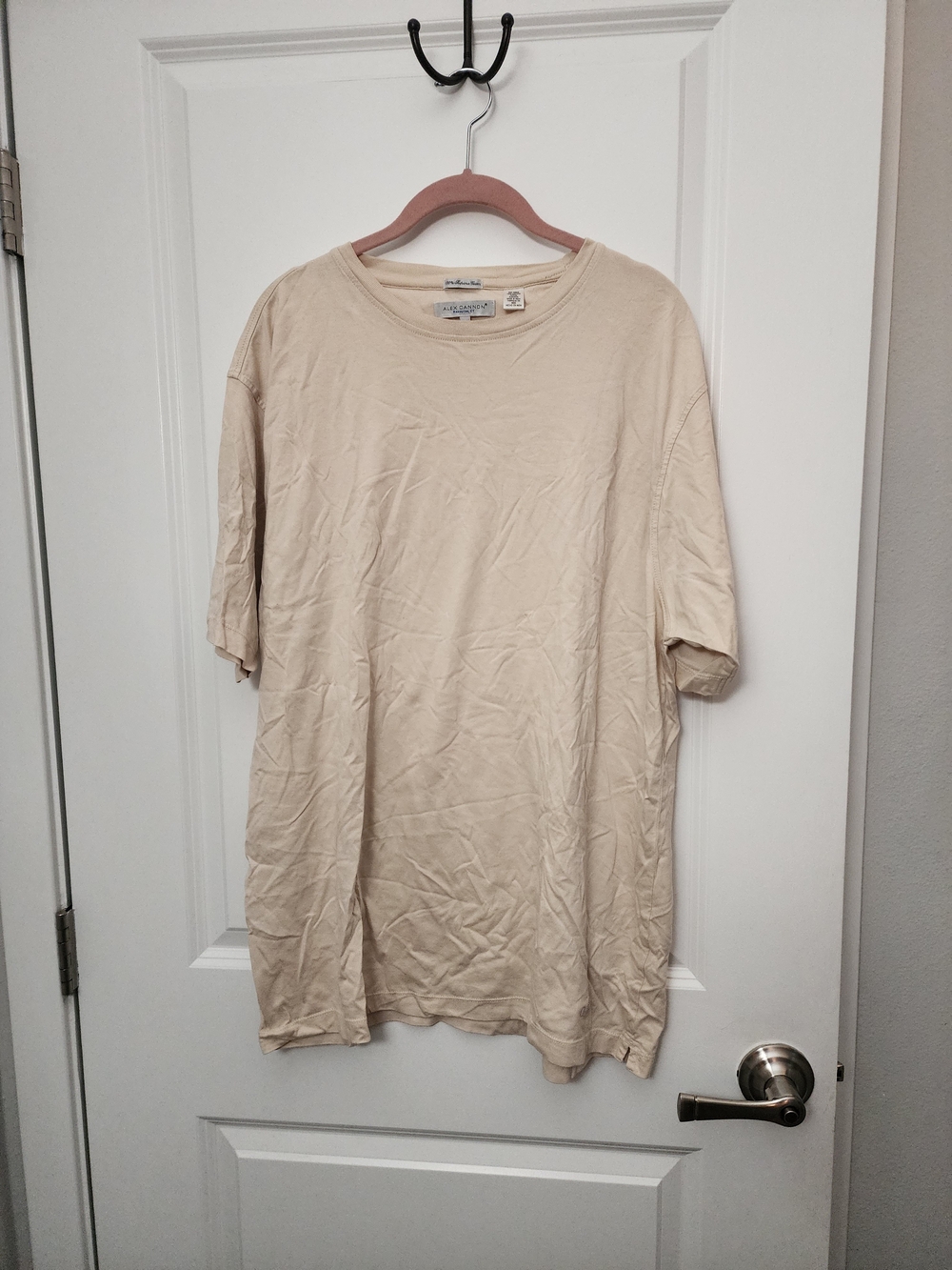 5/$30 Men's Short-Sleeve Crewneck T-Shirt in Cream